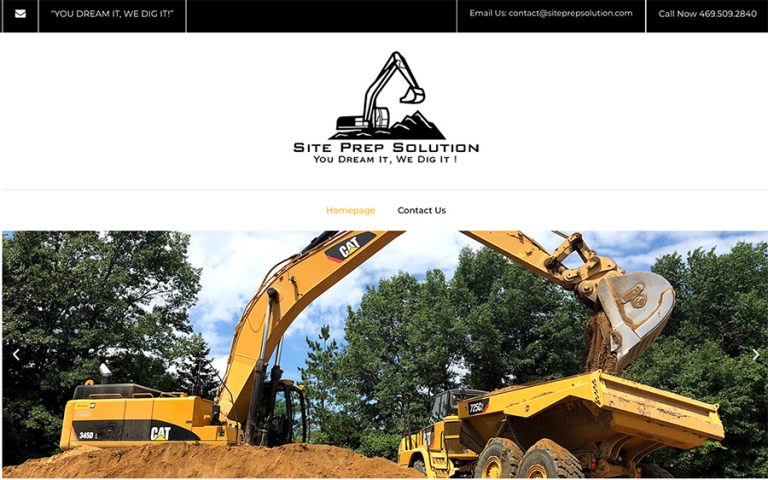 Maximum Velocity Partners - Site Prep Solution Website